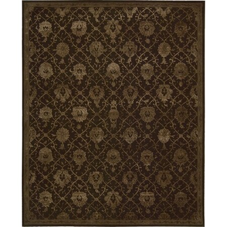 Nourison Regal Area Rug Collection Chocolate 5 Ft 6 In. X 8 Ft 6 In. Rectangle 99446055149